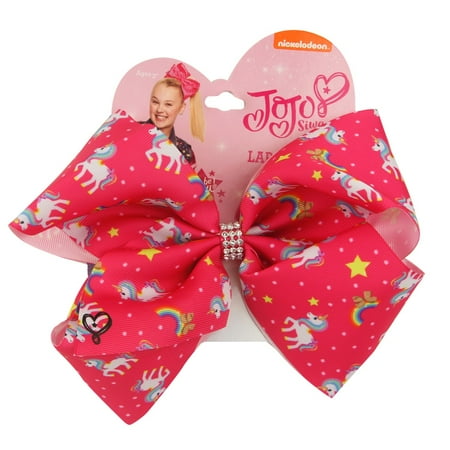 JoJo Siwa Hair Bow, Pink Unicorn - Walmart.com