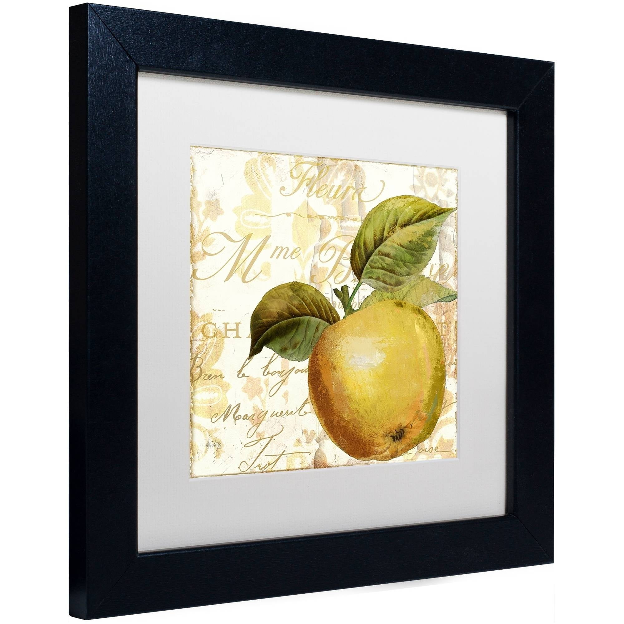 Trademark Fine Art "Cafe d?Or I" Canvas Art by Color Bakery White Matte, Black Frame
