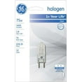 thumbnail image 2 of GE 19377 T4 Quartz Halogen Lamp, 75 Watt - Quantity 5, 2 of 3