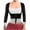 Silver 2, variant on Women Long Sleeve Sauna Suit Hot Sweat Body Shaper Jacket Zipper Up Solid Color Coat Gym Running Fitness Exercise Outerwear