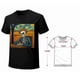 thumbnail image 4 of Spooky Skeleton Vincent Van Gogh Vintage Graphic T-shirt Skeletons on the Starry Wheat Field Tee Funny Unisex Top, 4 of 4