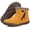 Yellow, variant on Womens Mens Barefoot Boots Shoes Winter Snow Boots Warm Ankle Booties Zero Drop Sole Wide Toe Box Fur Lined Outdoor Sneakers,42