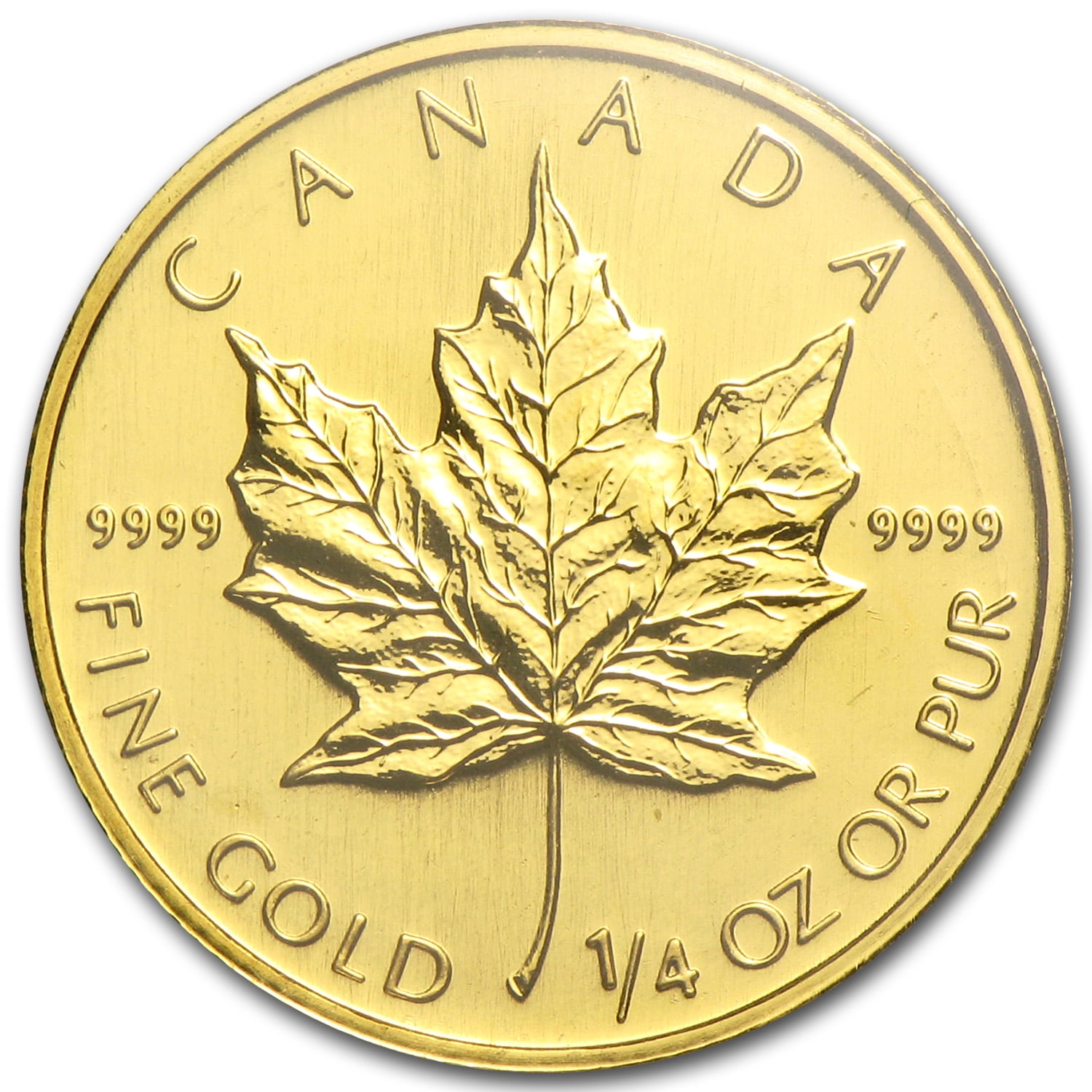 2008 Canada 1/4 oz Gold Maple Leaf BU - Walmart.com