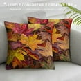 thumbnail image 3 of Pratyus Leaves Colors Harvest Square Pillow Cover Case for Cushions Sofa Bed Outdoor Decoration Aesthetic Decorative Autumn Pillow Case 1PC 24x24in, 3 of 5