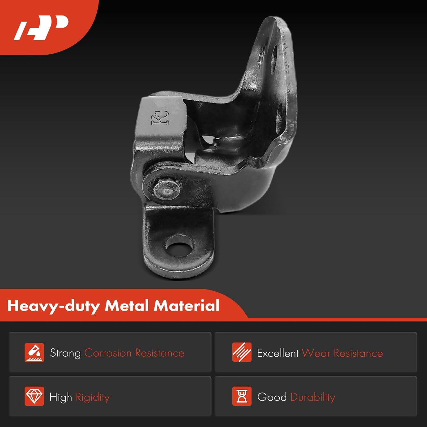 A-Premium Door Hinge Assembly Compatible with Toyota Camry, RAV4, Prius, Tacoma, Tundra, Avalon, Yaris, Venza, Sequoia, FJ Cruiser & Lexus ES350, ES330, IS F, IS250 & Scion tC, Front Left Lower Side