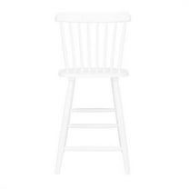 SAFAVIEH Galena Solid Spindle Back Counter Stool with Footrest, White
