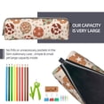 thumbnail image 5 of Fotbe Cow Spots And Disco Ball Pattern Leather Pencil Case, Pencil Pouch with Durable Zipper, Compact and Stylish Organizer for Stationery, Art Supplies, Travel Essentials, 5 of 7