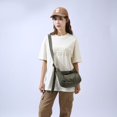 thumbnail image 1 of Bolsos de hombro de lona para mujer Bolso bandolera de gran capacidad Bolso sólido (Verde), 1 of 6