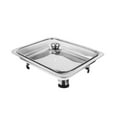 thumbnail image 2 of Bandeja de servicio Macarena Chafer de Acero Inoxidable para Buffet Calentador de comida Platos de frotamiento, 2 of 8