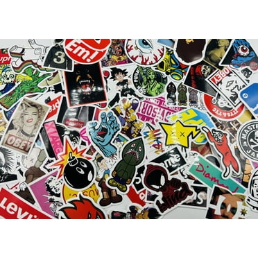 100 Piece Skateboard Decal/Pack Cool Waterproof Stickers for Laptop Water Bottle Suitcase Phone Luggage, Skateboarding Stickers Decal for Adults