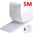 thumbnail image 1 of 1/5/25Meter Touch Fastener Magic Nylon Sticker Self-Adhesive Hook and Loop Fastening Tapes Reusable Gum Strap for Home DIY Craft White 5Meter 30mm Wide, 1 of 6