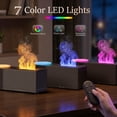 thumbnail image 3 of Noahstrong Essential Oil Diffuser, 7-Color Water Ripple Projector Flame Diffuser, Remote Control, 3 Timer Modes & Auto Shut-Off, Aromatherapy Humidifier for Bedroom Home Yoga, 3 of 9