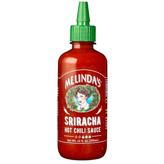 Pack of 6, Melindas Sriracha Hot Sauce, 12 oz