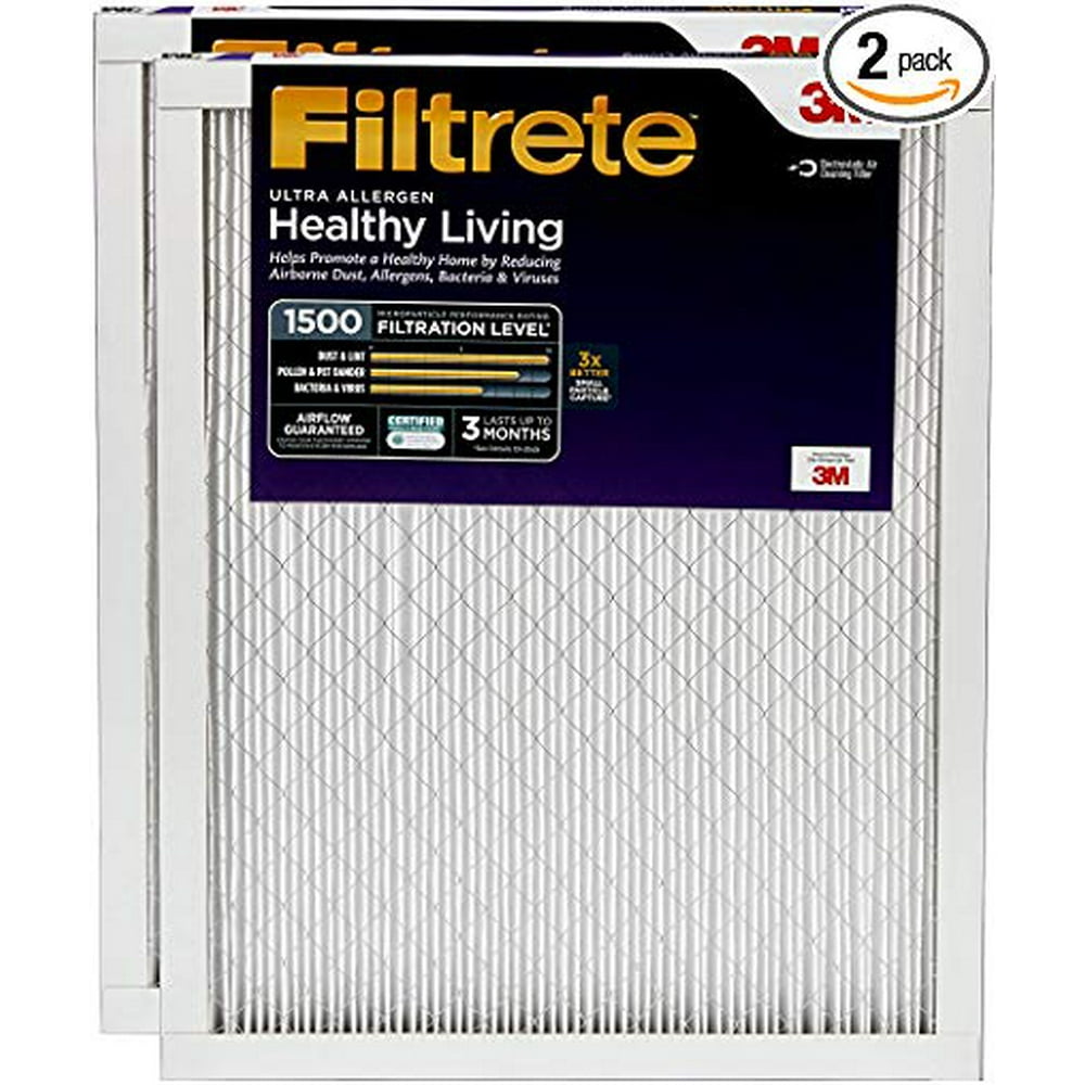 Filtrete 20x25x1, AC Furnace Air Filter, MPR 1500, Healthy Living Ultra