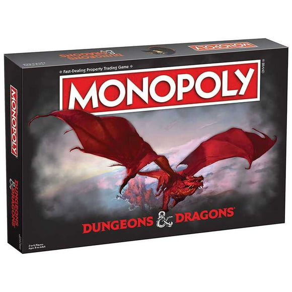 Monopoly, Donjons et Dragons 2 à 6 Joueurs, 8 Ans et Plus, 60 minutes et Plus