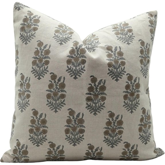 Handmade Pure Linen Pillow Covers By Fabdivine, 12X20, Hajara