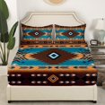 thumbnail image 3 of Erosebridal Tribal Aztec Full Sheet Sets,Hippie Boho Bedding Full Size,Super Cozy Bed Sheets Set Full Size,Teenager Bedroom Decor,4pcs, 3 of 7