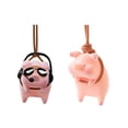 thumbnail image 2 of Cute Pig with Glasses Car Pendant Auto Rearview Mirror Pendants Swing Pig Coche Interior Decoraction Accessories Creative Gift, 2 of 4