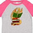 thumbnail image 4 of Inktastic Well-Read Cute Gold Dragon Reading Books Boys or Girls Toddler T-Shirt, 4 of 5