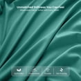 thumbnail image 6 of Lux Decor Collection Queen Size 4 Piece Sheet Set Brushed Microfiber High GSM, Upto 16 Inches Deep Pocket Bedding Sheets & Pillowcases - Teal, 6 of 10