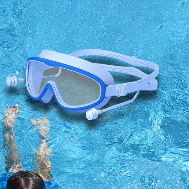 Gafas de natación para niños, gafas de natación de visión amplia para equipos de buceo, deportes acuáticos Azul
