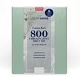 thumbnail image 6 of Color Sense 6-Piece 800 Thread Count Green Cotton Rich Adult Bed Sheet Set, Queen - Deep Pocket, 6 of 6