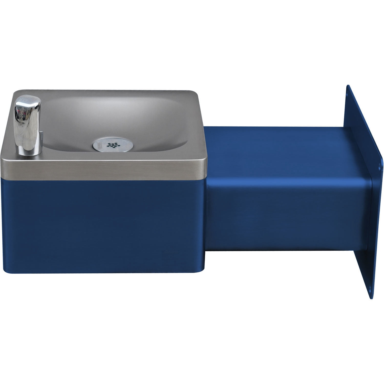 Global Industrial Outdoor Wall Mount Drinking Fountain Blue