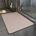 thumbnail image 1 of Xiao Hua Alfombra de baño, antideslizante, de felpa, peluda, lavable a máquina, para suelo, bañera y ducha, decoración de baño, rosa claro, 40,6 x 60,9 cm, 1 of 4