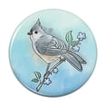 thumbnail image 1 of Tufted Titmouse Watercolor Northeastern Bird Pinback Button Pin, 1 of 4