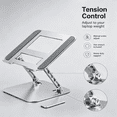 thumbnail image 4 of Adjustable And Foldable Laptop Stand With a Sturdy And Durable Base. Multi-Angle Adjustable Ergonomic Laptop Riser, Compatible With MacBook Air Pro, Laptops, And All 10-15.6 inch Laptops., 4 of 9