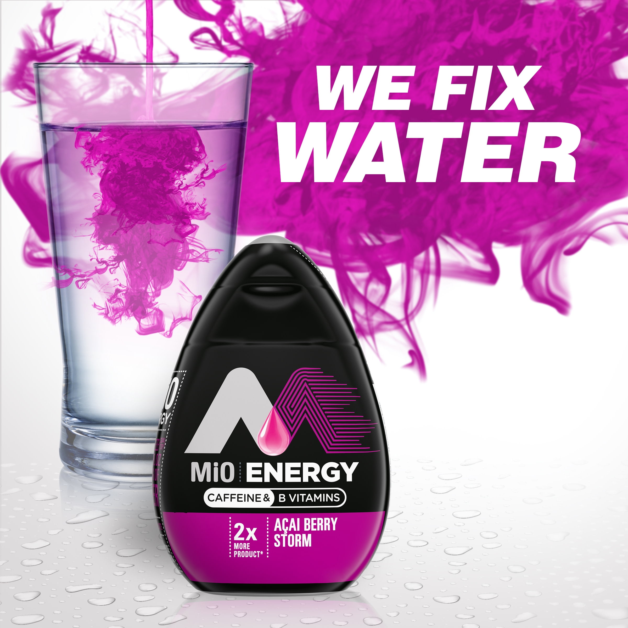 Mio Big Bottle Acai Berry Storm Liquid Water Enhancer - 3.24 Fl Oz Bottle :  Target