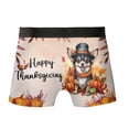 thumbnail image 2 of Happy Thanksgiving Chihuahua Welcome Thankful Fall Autumn Pumpkin All Over Print Boxer Briefs Underwear for Men Dad Dog Lover Gifts Idea - 02021, 2 of 6