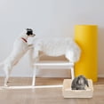 thumbnail image 3 of KAKOWELY Rabbit Litter Box Pet Toilet Potty Trainer Corner Small Animals Litter Box,11.22"X9.25"X6.1", 3 of 4