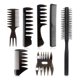 thumbnail image 1 of Barber Hair Styling Comb Set Quiff Round Hair Brush,Wide Tooth Comb Hair Brush for Men Salon Barber Hairstylist Comb, 1 of 4