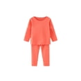 thumbnail image 1 of Minnieouse Calzoncillos largos para niños, conjunto de ropa interior de invierno para niños, Color sólido, manga completa, base, capa base, clima frío, Ropa interior Rojo Minnieouse AP013731-06, 1 of 6