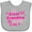 AC-Heather Grey, variant on Inktastic Valentine's Day My Great Grandma Loves Me Hearts and Lips Boys or Girls Baby Bib