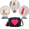 thumbnail image 3 of Bolsos bandolera pequeños para mujer, bolso de hombro, bolso de cuero, pequeño bolso cruzado, ajustable, ligero, bolsos de mano con borlas, 3 of 5