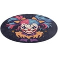 thumbnail image 5 of Psychedelic Clown Joker Round Carpet Circle Rug Outdoor Patio Area Rug Washable Large Area Rugs Hallway Room Decor Fitness Mats, 5 of 8