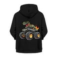 thumbnail image 6 of Chaqlin Off-road Vehicle Dinosaur Flame Comfy Hooded Sweatshirt with Pockets Long Sleeve Loose Casual Pullover for Youth Girls Size 13-14, 6 of 7
