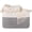 gray&white, variant on HLAOLA 90L Large Cotton Rope Basket with Sturdy Handles – Woven Blanket Basket for Living Room, Laundry, Nursery & Toy Storage, Storage Bin Foldable & Safe for Baby