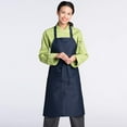 thumbnail image 2 of Uncommon Threads 3000-1600 30W x 34L Bib Apron in Navy, 2 of 5