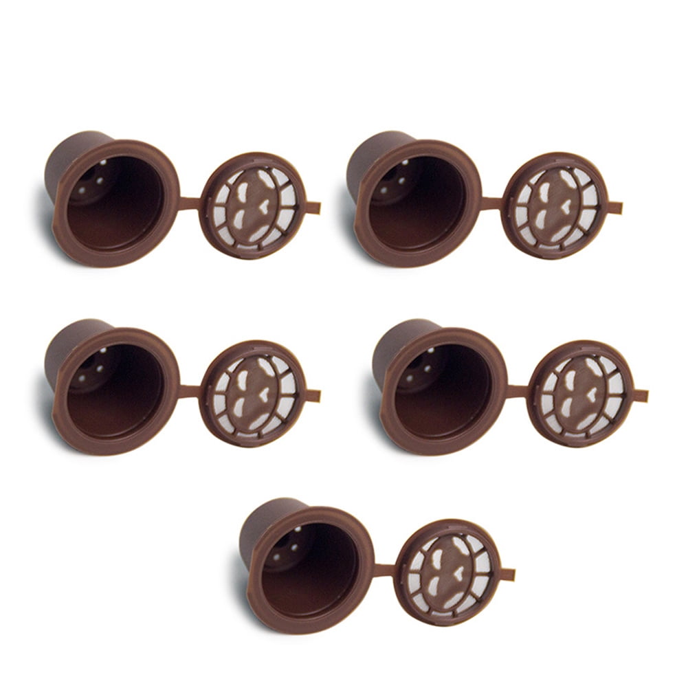 5 Pcs Refillable Reusable Coffee Capsules Pods Cup For Nespresso