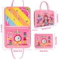 thumbnail image 4 of KiddiTouch Busy Board Book, Preschool Toddler Learning Activities Travel Toys, Skill-Building Game for Learning Fine Motor and Life Skills, Birthday Gifts for Kids Aged 1 2 3 4, 4 of 7