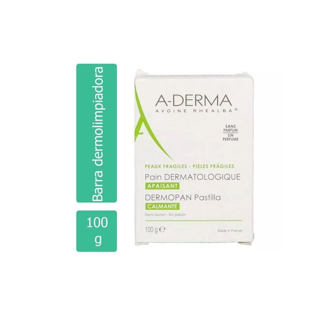 Barra Dermolimpiadora Aderma Frasco con 100 g A-Derma