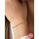 thumbnail image 3 of 1Pc Bean Chain 925 Sterling Silver Bracelet For Women Daily Decoration Classic Eternity 18K Gold Plated Fine Jewelry Gift, 3 of 4