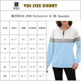 thumbnail image 2 of VDJ Womens Sweatshirts Half Zip Up Crewneck Long Sleeve Pullover Tops Color Block Fall Winter Fashion Workout Sweat Shirts 2026, 2 of 5
