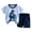 Z273-Light Blue, variant on YUEHUA Baby Boy 2 Piece Outfit Summer Children Place Breathable Elastic Waist Shorts Truck Print Breathable Graphic T-Shirts & Shorts Summer Outfit