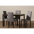 Gardner Modern and Contemporary 5-Piece Finished Fabric Upholstered Dining Set main image 0