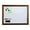 Rustic Brown, variant on Real Wooden Framed Magnetic Dry Erase Whiteboard, 18" X 24", Vertical/Horizontal Wall Mount, Includes Black Marker, Eraser and 4 Magnets, by Better Office Products (Whitewash)