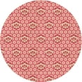 thumbnail image 1 of Ahgly Company Machine Washable Indoor Round Transitional Crimson Red Area Rugs, 6' Round, 1 of 7